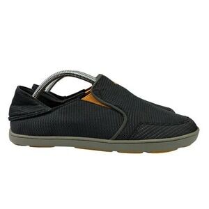 Olukai Nohea Slip On Mens Size 9 Mesh Collapsible Drop-In Heel Gray Shoes
